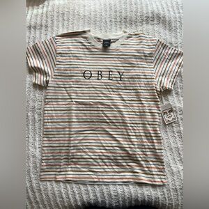 OBEY Women’s Striped T-Shirt
